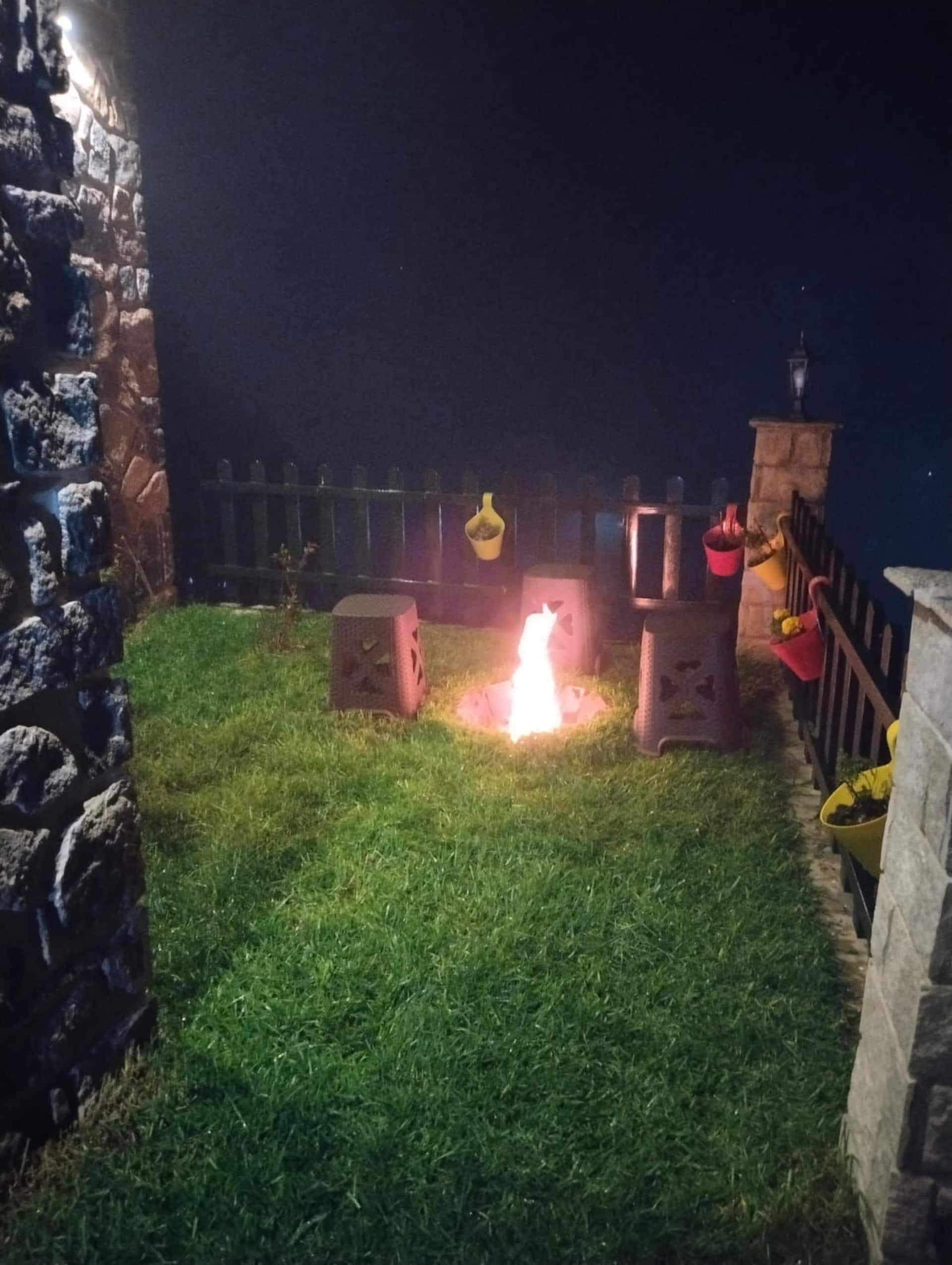 A firepit, and the whole valley to yourselves